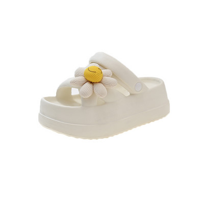 Ženske cipele 2023. Ženske sandale na natikače Visoke vodootporne ravne platforme s ležernim papučama Žensko cvijeće Slatke sandale Ženske