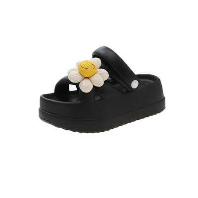 Ženske cipele 2023. Ženske sandale na natikače Visoke vodootporne ravne platforme s ležernim papučama Žensko cvijeće Slatke sandale Ženske