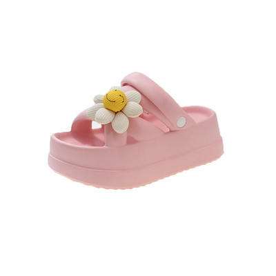 Ženske cipele 2023. Ženske sandale na natikače Visoke vodootporne ravne platforme s ležernim papučama Žensko cvijeće Slatke sandale Ženske