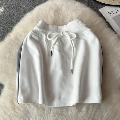 Korejske modne mini suknje za žene, elastična ženska sportska suknja visokog struka na vezanje, ljetna ulična plašt suknja Dropshipping