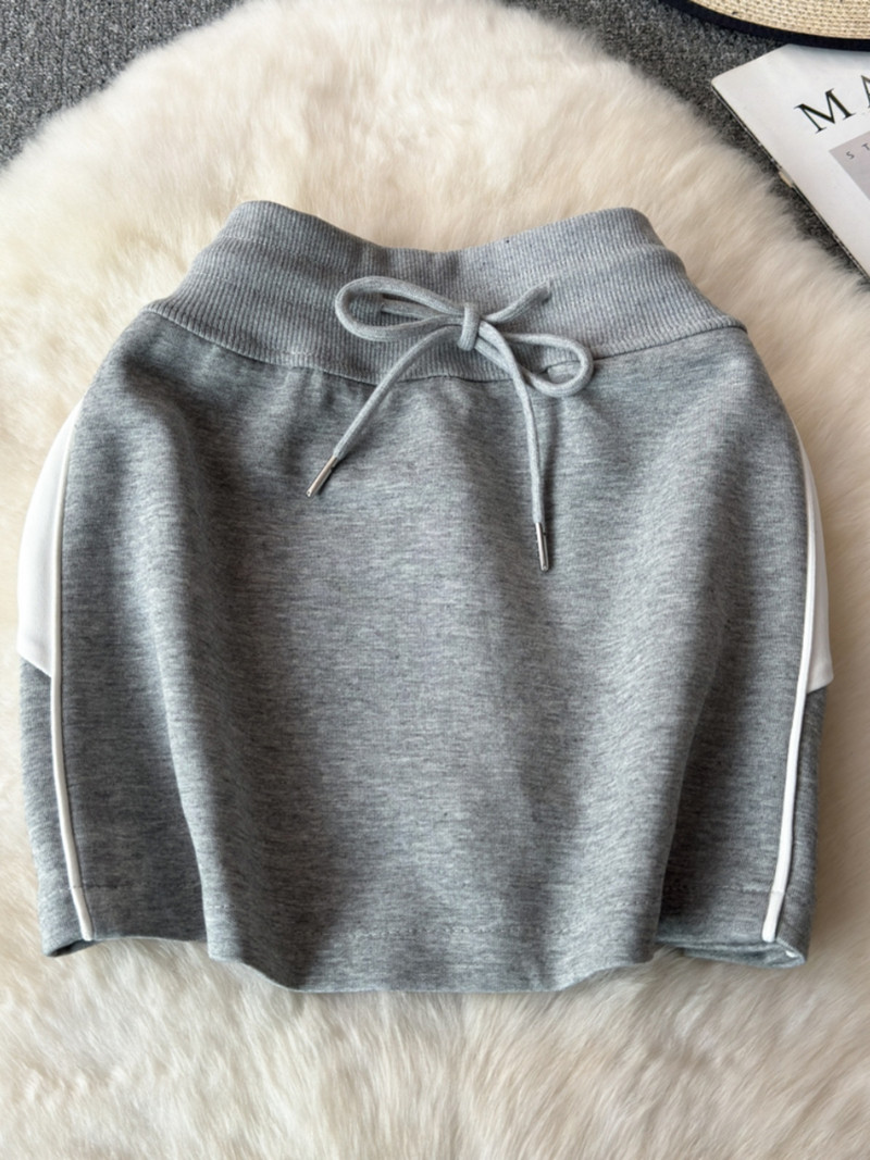 Korejske modne mini suknje za žene, elastična ženska sportska suknja visokog struka na vezanje, ljetna ulična plašt suknja Dropshipping