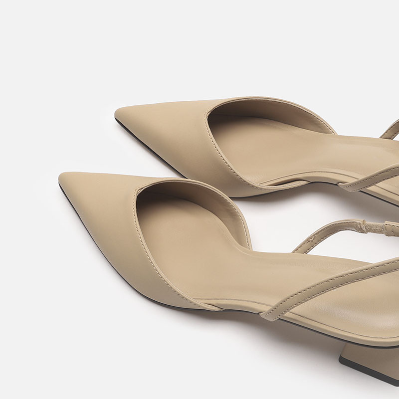 Ženske cipele robne marke 2024. Ženske sandale sa zatvorenim prstima Vruća rasprodaja Moderne sandale Ženske cipele sa šiljatim vrhovima na četvrtastu petu Ženske