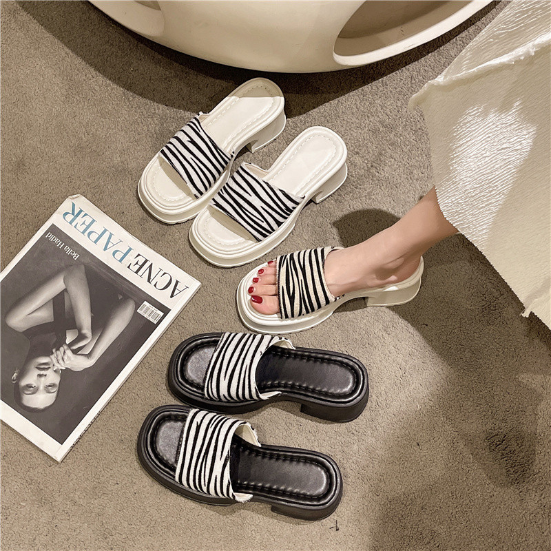 Naiste kiilusandaalid, mugavad ümmargused lahtise varbaga platvormkingad, naiste moelised suvekingad