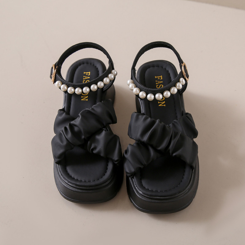 2023. aasta suvi, uued avatud varvastega pärlmutterihm, paksu tallaga veekindlad platvormsandaalid naistele, paksu tallaga kingad naistele