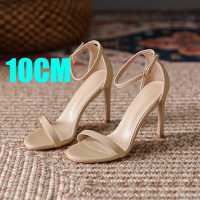 Női nyitott lábujj bokapánt tűsarkú ruha szandál Elegáns esküvői participő Pumpák magassarkú nyári klasszikus szexi pumpák