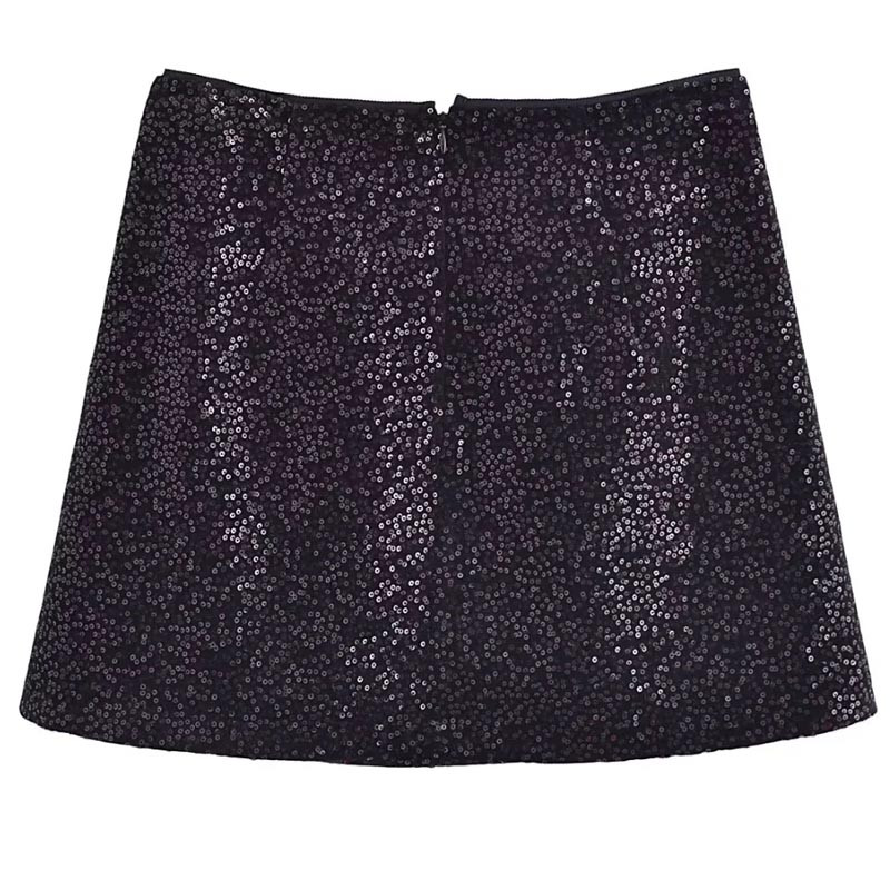 TRAF Litritega sametseelik Naiste seelik Sügistalv Mini Must Keskmise Vöökohaga Esteetiline Seelik Šikk ja Elegantne Jõuluseelik