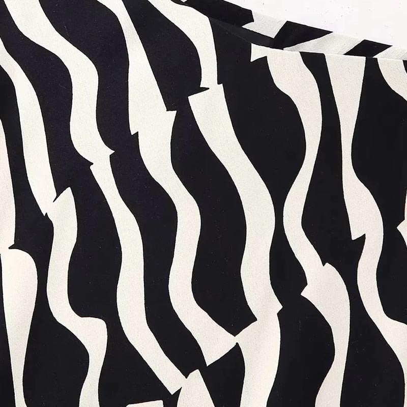 TRAF volangidega seelik naiste seelik, kevad 2024 Midi triibuline keskmise vöökohaga lilleline seelik Uus seelik Elegantne disainseelik