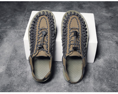 Meeste Gladiaatorsandaalid Suvised Kvaliteetsed Käsitsi Kootud Meestekingad Sisselibistatavad vabaaja Rannasandaalid Meeste Sandaalid Lamedad tossud