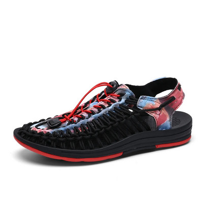 Meeste Gladiaatorsandaalid Suvised Kvaliteetsed Käsitsi Kootud Meestekingad Sisselibistatavad vabaaja Rannasandaalid Meeste Sandaalid Lamedad tossud