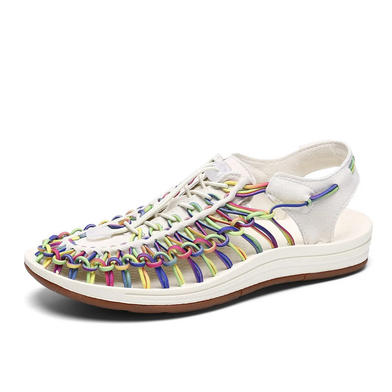 Meeste Gladiaatorsandaalid Suvised Kvaliteetsed Käsitsi Kootud Meestekingad Sisselibistatavad vabaaja Rannasandaalid Meeste Sandaalid Lamedad tossud