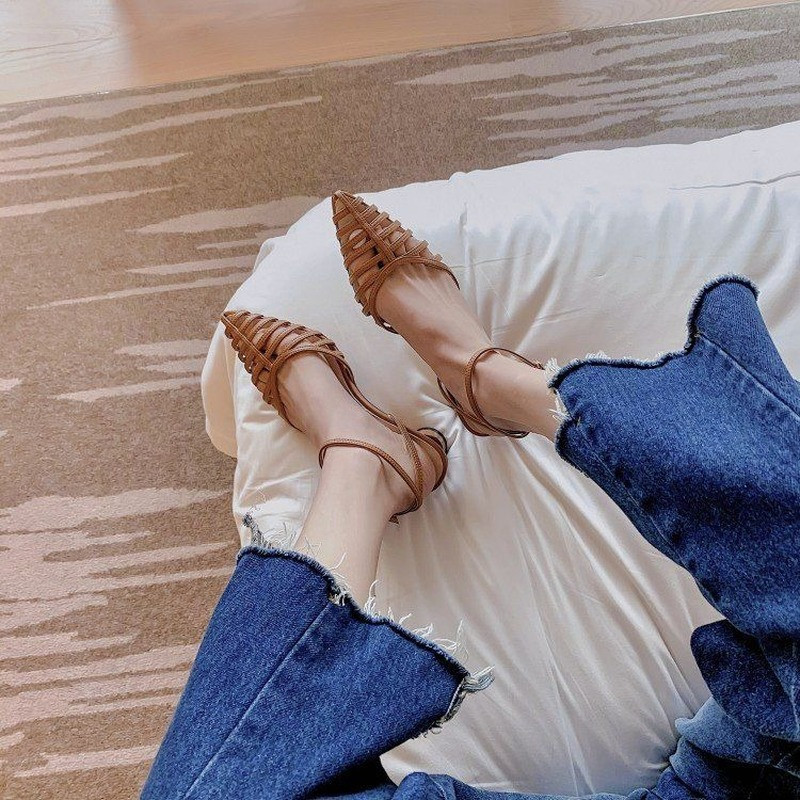 Terava ninaga kingad Naiste kõrged kontsad 2022 Moodsad kõrged kontsad kõrged kontsad suvepidu kontoris Naistele naiste sandaalid Zapatos Mujer