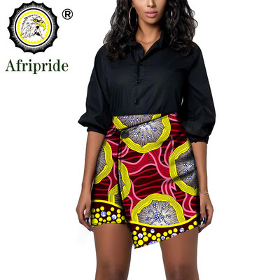 Aafrika trükisega lühikesed miniseelikud naiste suvised volangidega kõrge vöökohaga seelikud Naiste tänavarõivad õhukese põhjaga Aafrika riided S2127006