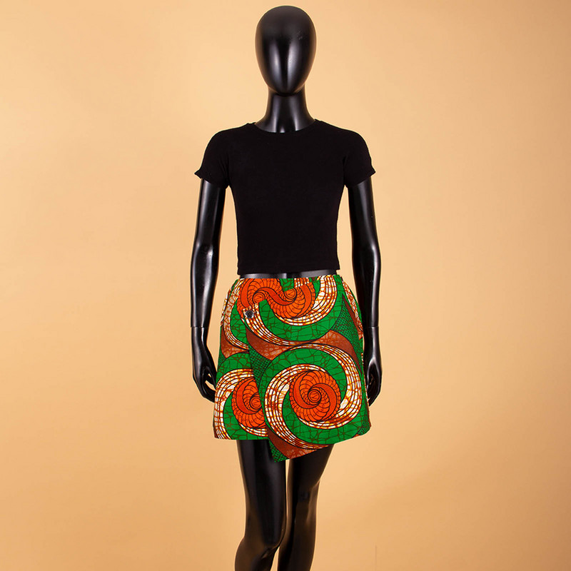 Aafrika trükisega lühikesed miniseelikud naiste suvised volangidega kõrge vöökohaga seelikud Naiste tänavarõivad õhukese põhjaga Aafrika riided S2127006
