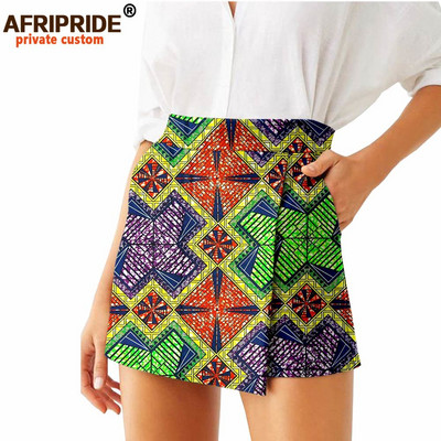 Ljetne ženske kratke hlače 2024. Suknje Modne široke kratke hlače visokog struka Ankara Ležerne kratke hlače Culotte afrički print Odjeća s voskom A2021007