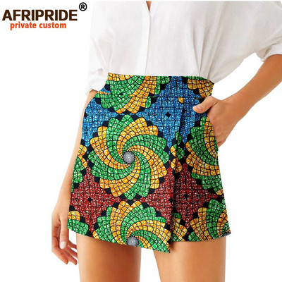 Ljetne ženske kratke hlače 2024. Suknje Modne široke kratke hlače visokog struka Ankara Ležerne kratke hlače Culotte afrički print Odjeća s voskom A2021007