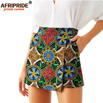 Ljetne ženske kratke hlače 2024. Suknje Modne široke kratke hlače visokog struka Ankara Ležerne kratke hlače Culotte afrički print Odjeća s voskom A2021007