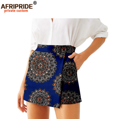 Ljetne ženske kratke hlače 2024. Suknje Modne široke kratke hlače visokog struka Ankara Ležerne kratke hlače Culotte afrički print Odjeća s voskom A2021007