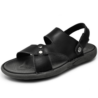 Marka muške kožne muške sandale za vanjske aktivnosti od meke goveđe kože sandale za muškarce ljetne prozračne muške sandale za vanjske uvjete isporuke muške papuče