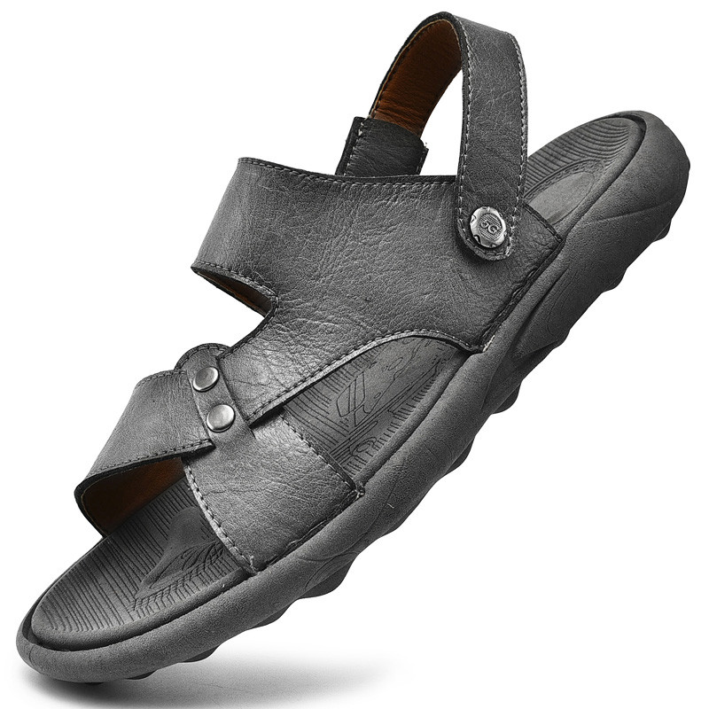 Marka muške kožne muške sandale za vanjske aktivnosti od meke goveđe kože sandale za muškarce ljetne prozračne muške sandale za vanjske uvjete isporuke muške papuče