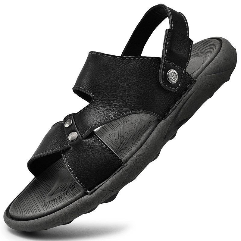 Marka muške kožne muške sandale za vanjske aktivnosti od meke goveđe kože sandale za muškarce ljetne prozračne muške sandale za vanjske uvjete isporuke muške papuče
