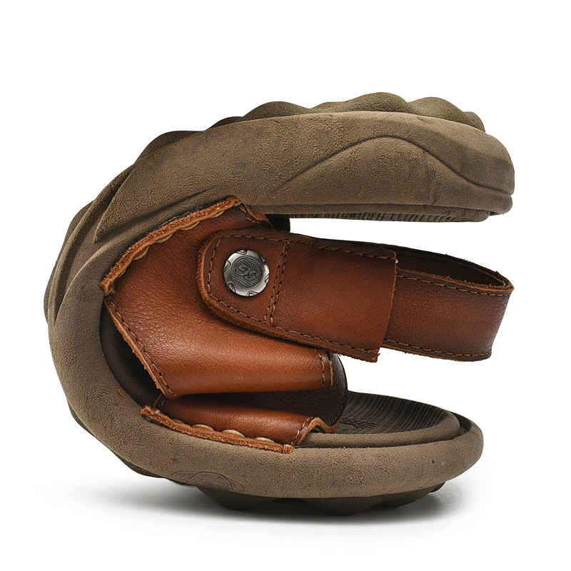 Marka muške kožne muške sandale za vanjske aktivnosti od meke goveđe kože sandale za muškarce ljetne prozračne muške sandale za vanjske uvjete isporuke muške papuče