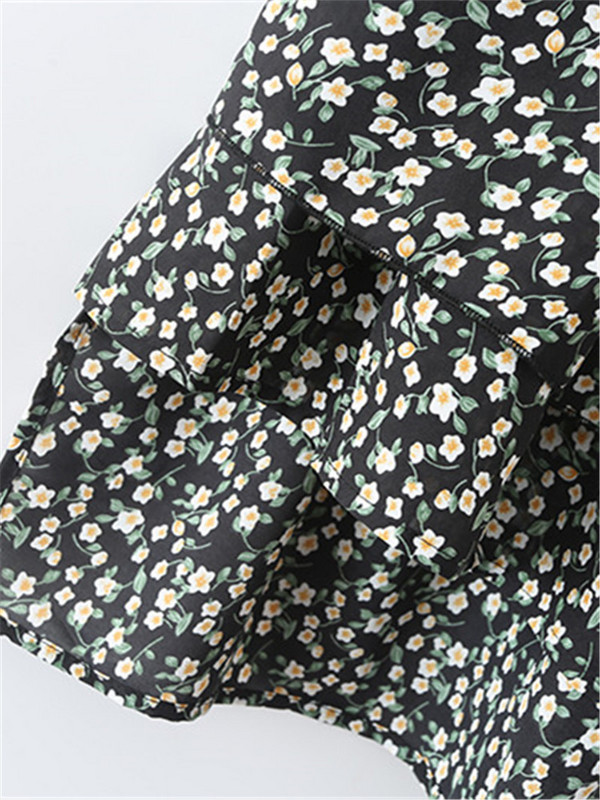 Odjeća veće veličine za ljetnu suknju, elastični struk, asimetrični šavovi, kišobran suknja s cvjetnim uzorkom, velika donja suknja