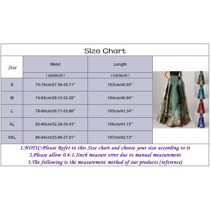 Vintage Maxi suknja s cvjetnim printom Visoka struka Duge suknje za plažu Proljeće Ljeto Ležerna suknja s džepovima za žene Elegantne haljine