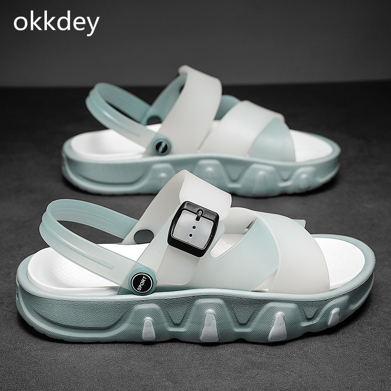 Muške sandale za plažu, ležerne, s platformom, vanjske, udobne, moderne, sveobuhvatne, prozračne, otporne na habanje, neklizajuće cipele, ljetne glavne