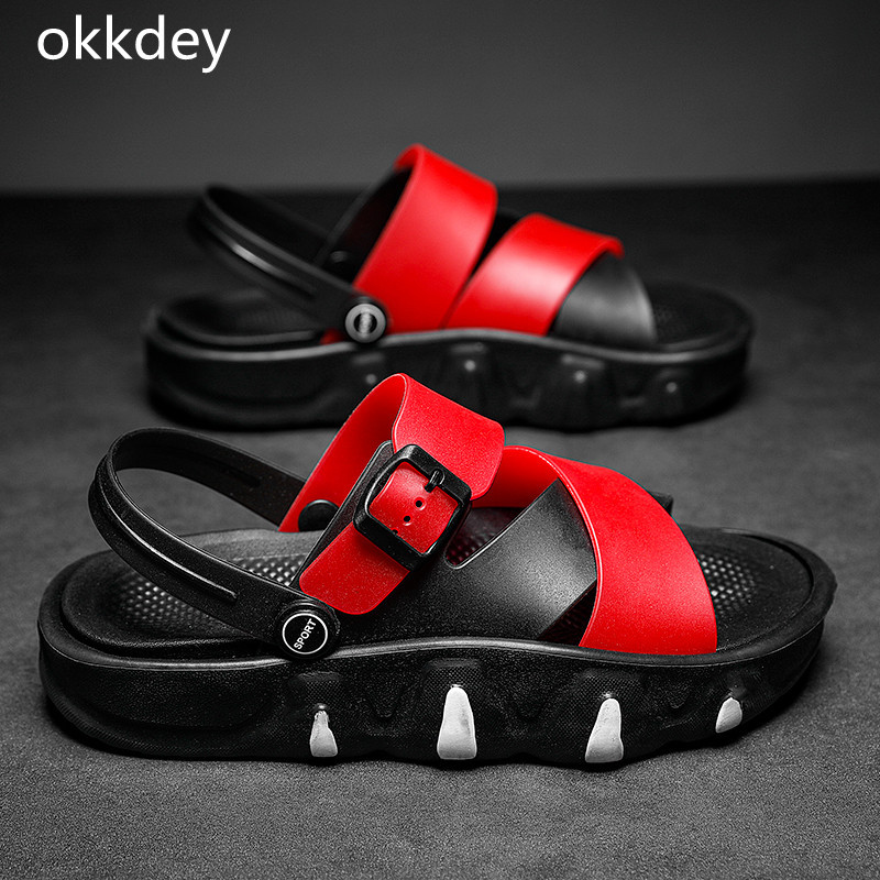 Muške sandale za plažu, ležerne, s platformom, vanjske, udobne, moderne, sveobuhvatne, prozračne, otporne na habanje, neklizajuće cipele, ljetne glavne