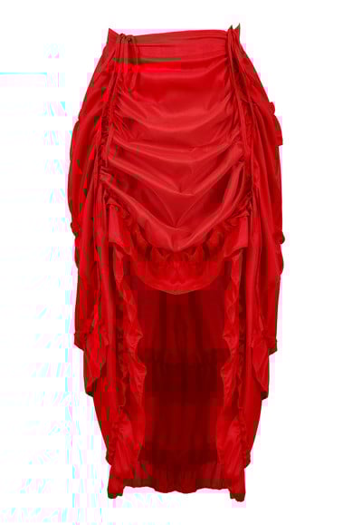 Női szoknya divat Szexi vékony, hosszú, magas, alacsony ráncozású, redőzött fűző melltartó szoknyákkal Steampunk gótikus punk vintage nagy méretű