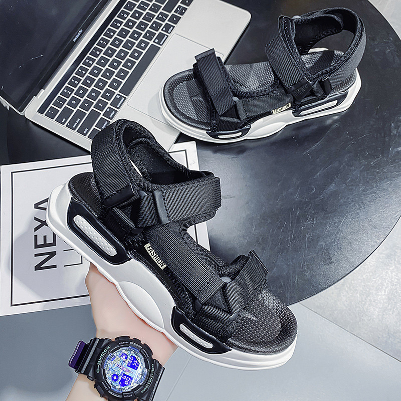 Muške ljetne ležerne sandale s debelim dnom i otvorenim prstima, neklizajuće, udobne, prozračne sandale za plažu Modne sportske sandale