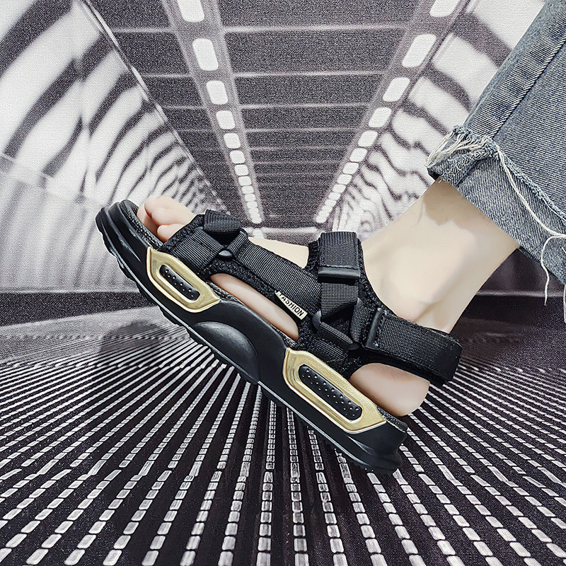 Muške ljetne ležerne sandale s debelim dnom i otvorenim prstima, neklizajuće, udobne, prozračne sandale za plažu Modne sportske sandale