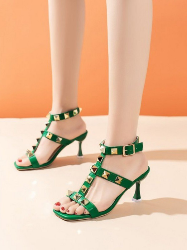 Ženske potpetice Visoke potpetice Zakovice Ženske salonke Ženske sandale za zabave 2023. Sandale sa špicastim vrhovima Ženska ljetna obuća s visokom petom
