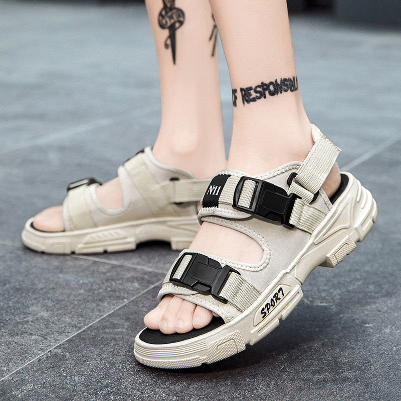 PMAWXS eemaldatavad meeste sandaalid platvorm paksu põhjaga libisemiskindlad sussid väljas Trend Ins suvised meeste kingad 2023 Uus kiire kohaletoimetamine