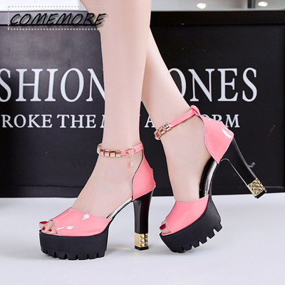 Peep Toe Platforma Visoke pete Cipele Elegantne luksuzne ženske cipele 2023 Ležerne sandale Vjenčane cipele Sandalia Ženska ljetna obuća