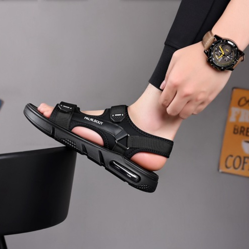 Sandaalid Meeste Suvised vabaaja Sport Rannajalatsid Mood Libisemiskindlad Hingavad jalanõud Meeste platvorm õues Mugav Trend Slaidid 2023