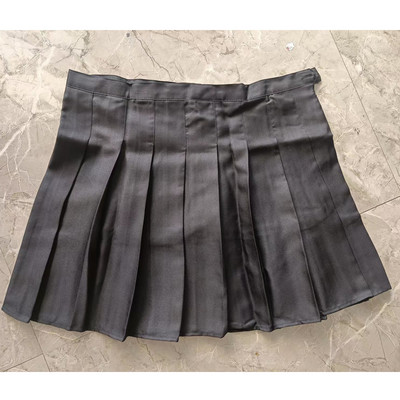 Női Nagy méretű 6XL 7XL 8XL Szexi mini redőzött szoknya fekete biztonsági rövidnadrággal Női gótikus Lolita Aline College School Girl Club