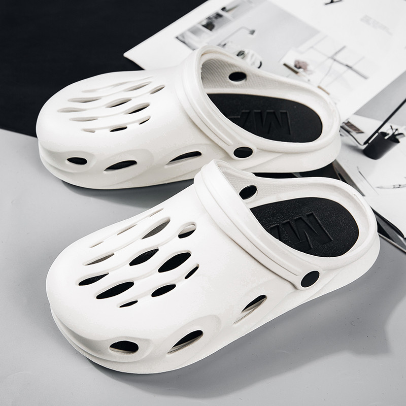 Ljetne nove muške sandale Cipele s rupama Protuklizne papuče za plažu Muške cipele Vanjske papuče Klompe Muške papuče 45 Sandalia