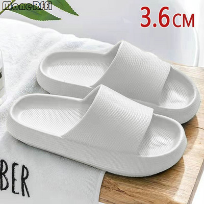 Muške papuče s debelim potplatom Ljetne tobogane za plažu Ženske kupaonske papuče protiv klizanja Meke sandale Modne japanke Ultra lagane cipele