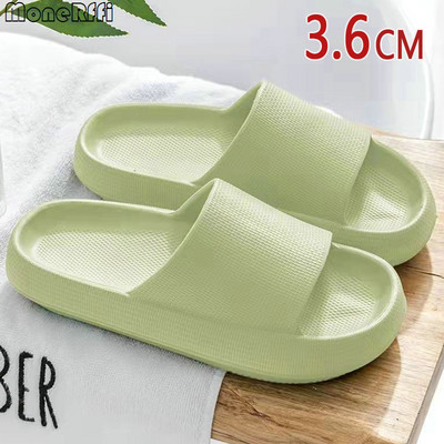 Muške papuče s debelim potplatom Ljetne tobogane za plažu Ženske kupaonske papuče protiv klizanja Meke sandale Modne japanke Ultra lagane cipele