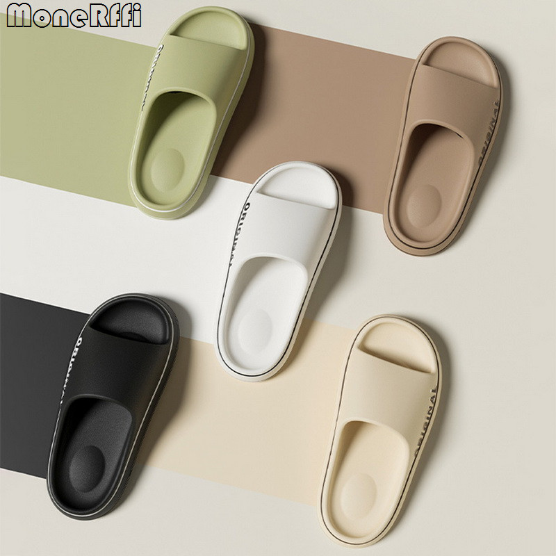 Muške papuče s debelim potplatom Ljetne tobogane za plažu Ženske kupaonske papuče protiv klizanja Meke sandale Modne japanke Ultra lagane cipele