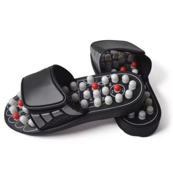 XIHAHA Spin Acupoint Massage Slippers Sandal for Men Women Feet Китайска акупресура терапия Медицински въртящи се обувки за крака