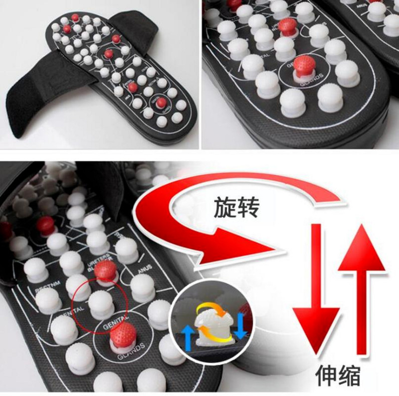 XIHAHA Spin Acupoint Παντόφλες Μασάζ Σανδάλι για άνδρες Γυναικεία Πόδια Κινεζική θεραπεία με βελονισμό Ιατρικά περιστρεφόμενα παπούτσια ποδιών