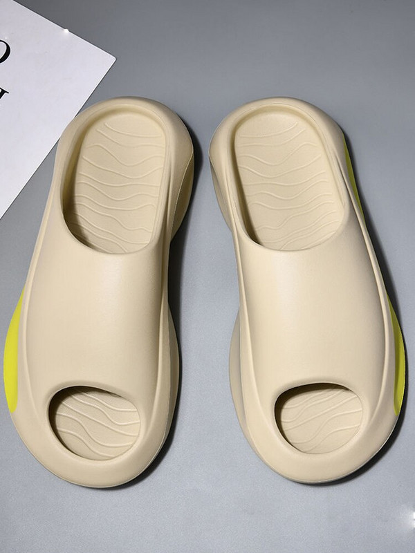 Uued suvised spordijalatsid naiste susside jaoks meeste paksu talla platvormiga sussid EVA lihtsad ja mitmekülgsed vabaaja rannajalatsid