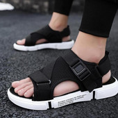 Muške sandale Meke, udobne neklizajuće muške cipele Visokokvalitetne tkane sandale za plažu Muške gladijatorice Ljetne ležerne ravne cipele