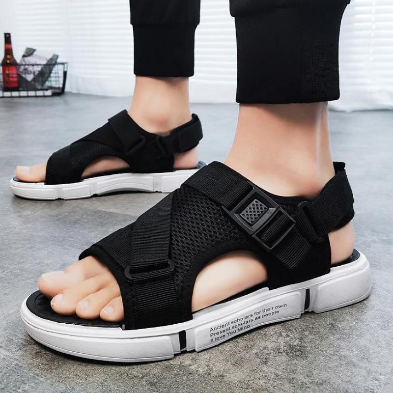 Muške sandale Meke, udobne neklizajuće muške cipele Visokokvalitetne tkane sandale za plažu Muške gladijatorice Ljetne ležerne ravne cipele