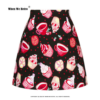 Uued puuvillased retro lillelised seksikad miniseelikud naistele kõrge vöökohaga Y2K suvised A Line vintage 50ndate 60ndate suures suuruses seelikud Jupe SS0008