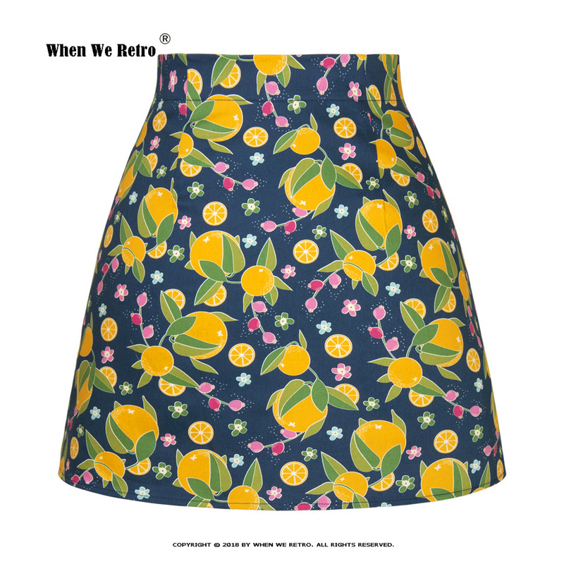 Uued puuvillased retro lillelised seksikad miniseelikud naistele kõrge vöökohaga Y2K suvised A Line vintage 50ndate 60ndate suures suuruses seelikud Jupe SS0008