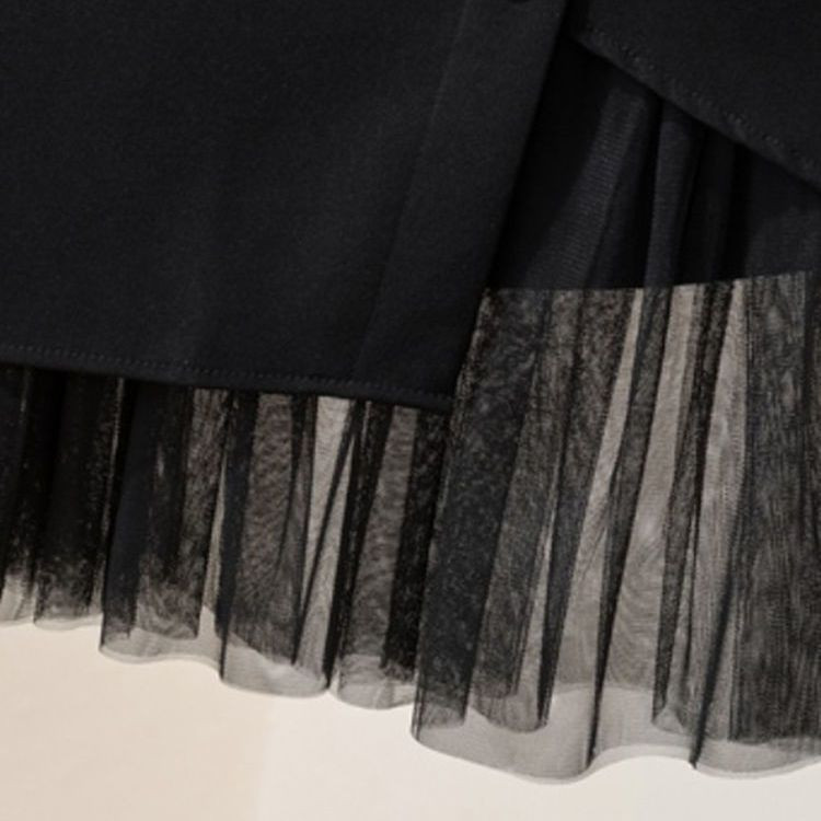 Öltöny szoknya női molett rugalmas derék kendő nyár új szabálytalan varrás géz szoknya hosszú szoknya.