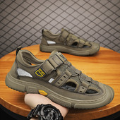 Dropshipping Hea kvaliteediga sandaalid Meeste suvised vabaajasandaalid Mugavad kingad meestele Rooma sandaalid Meeste rannajalatsid